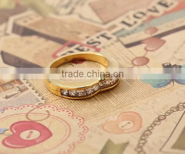 New Fancy Latest Designs Stainless Steel cz Diamond Engagement Rings photo-5