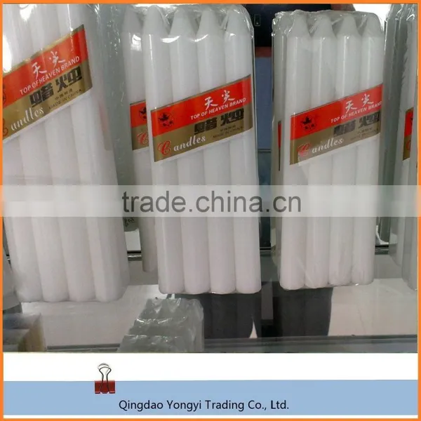 Christmas and Party Taper Simple White Candle photo-3