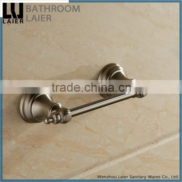 12233c China Goods Wholesale Nickel Brushed Bathroom Fittings Wall Mount Toilet Paper Holder photo-2