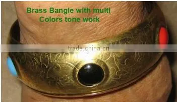 SIXTH SENSE Metal Acrylic Bangles photo-4