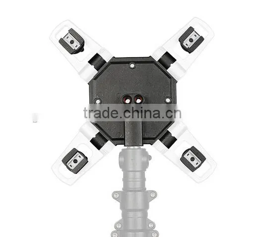 Factory Supply 4 in 1 Mount Adapter Speedlite Flash Umbrella Holder Light Stand Bracket photo-3