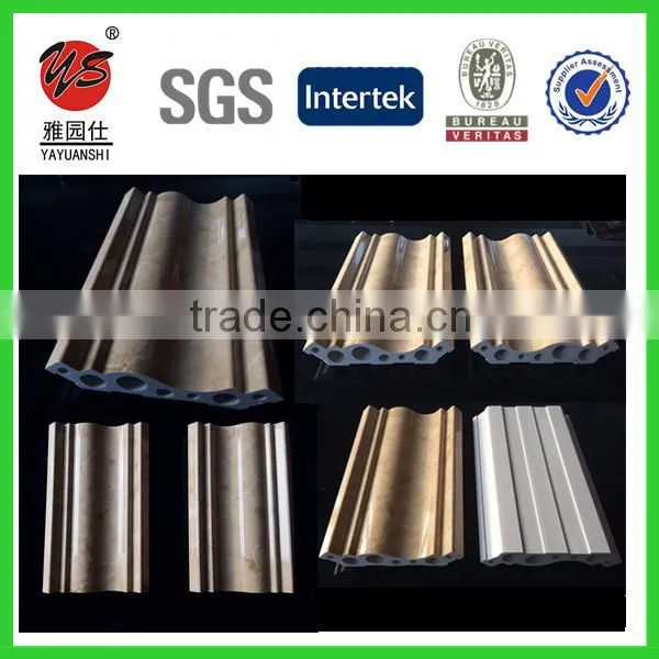 13.6cm Panel Moulding Pvc Imitation Marble Decorative Line photo-2