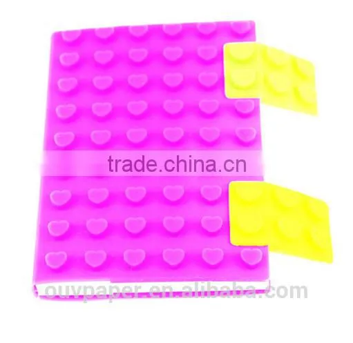 Reative Notebook Candy Color Dairy Book Dot 3D Silicone Cover Notepad photo-6