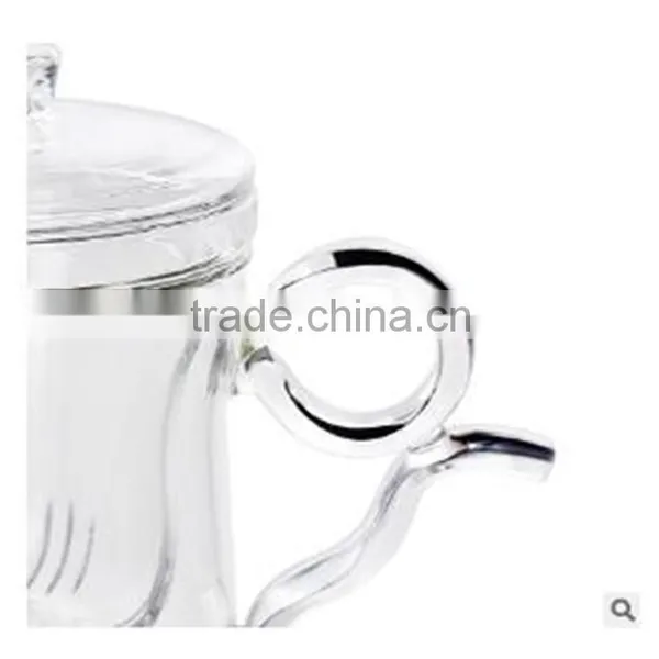 Heat Resistant New Design 360ml Borosilicate Glass Tea Cup/pot for Office With Creative Handle.in Stock. photo-4