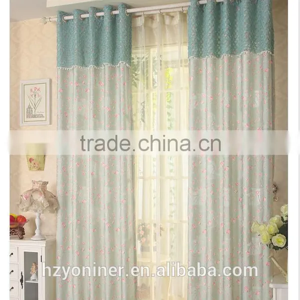 2015 Hot Sale Printed Designed No. 19 Window Curtains, Made- up Black Out Fabric in Home or Hotel photo-3