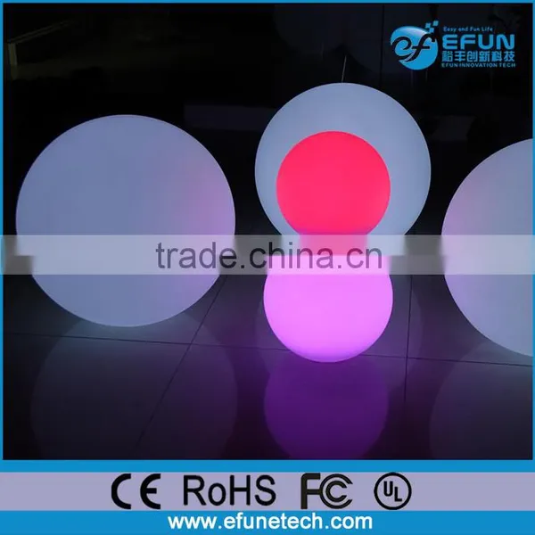Remote Control PE Material IP65 Waterproof Multi Color Illuminated Led Floating Globe for Pool
