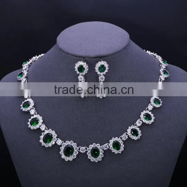 Simple Design White Gold Brass Dress up Jewelry Set,jewelry Set for Her photo-4