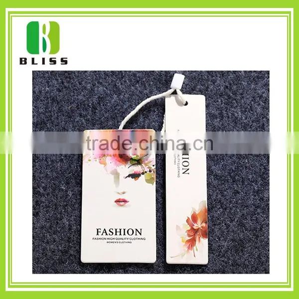 Custom Lady Printed Paper China Hang Tags Fashion For Garment photo-2