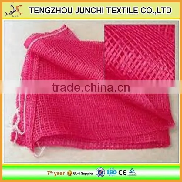 High-strength Orange Plastic pp Leno Drawstring Mesh Bag photo-5