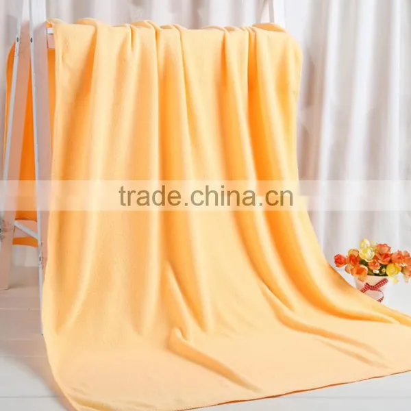 Hot Selling Microfiber Cotton Plain Thick 400g Beach Towel 70*140 Sauna Bath Towel photo-4