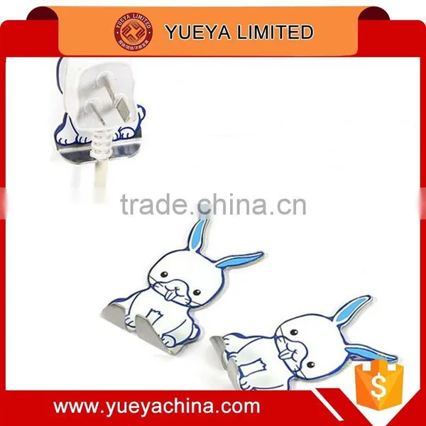 Multifunctional Cute QQ Penguin Shaped Stainless Steel Sticky Hanger Hooks 2pcs Set photo-3