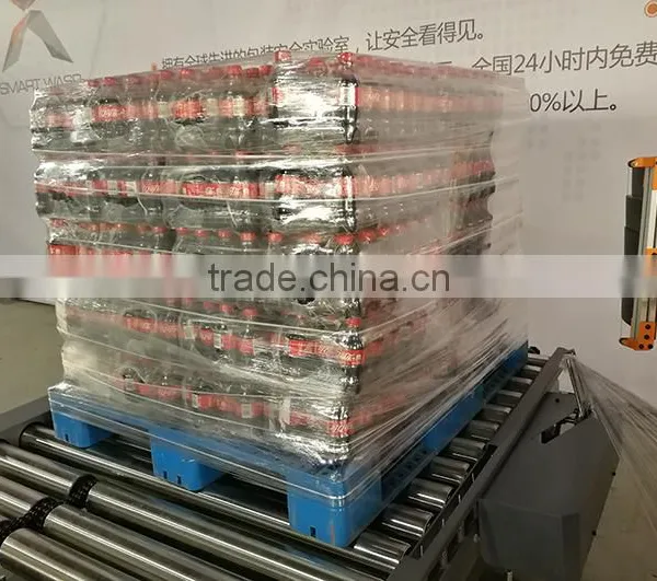 Online Fully Automatic Pallet Wrapping Machine With Cutting Clamping Film System photo-3