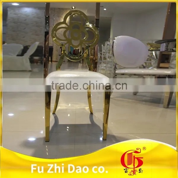 Hot Sale Modern Stainless Steel Rose Gold Dining Chair photo-3
