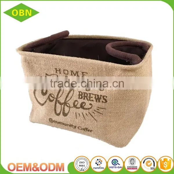 Wholesale China Customized Household Decorative Jute Storage Basket Bag for Toy Sundries photo-4
