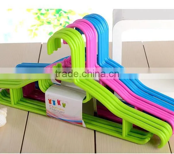 Plastic Colored Garment Hanger 5pcs/set photo-3