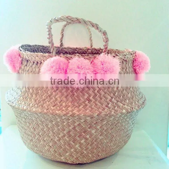 Belly Seagrass Storage Baskets/ Laundry Seagrass Baskets photo-4