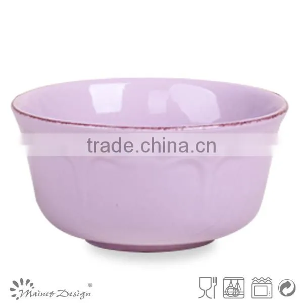 Factory Direct Wholesale Embossed Ceramics Soup Bowl photo-4