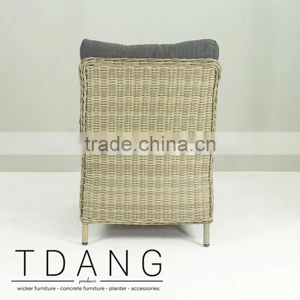 Hanna Wicker Sofa Middle - New Design Wicker Garden Sofa photo-4