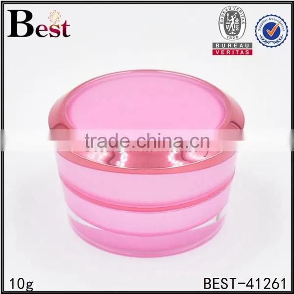 30g Fancy Pink Cosmetic Cream Jar Cute Round Acrylic Cream Jar for Skin Care photo-4