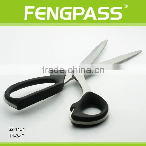 S2-1434 6" Full Stainless Steel With Plastic Handle and 2CR13 Stainless Steel Cutting Paper Office Scissors photo-4
