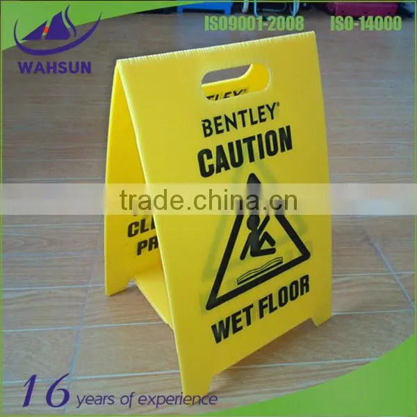 Eco-friendly Corrugated Plastic Yellow Caution Sign photo-2