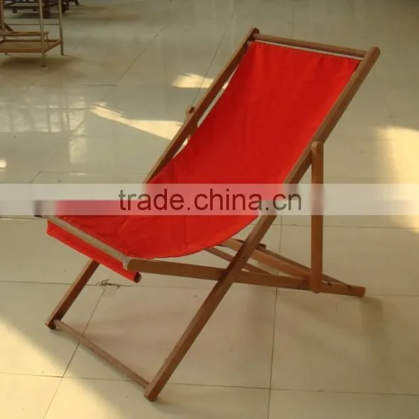 2016 Wooden Beach Chair With Canvas Fabric for Outdoor Furniture photo-2