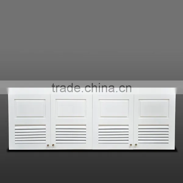 Cabinet Kitchen Set Hanging White Painted Colour Mahogany Wood Furniture photo-2