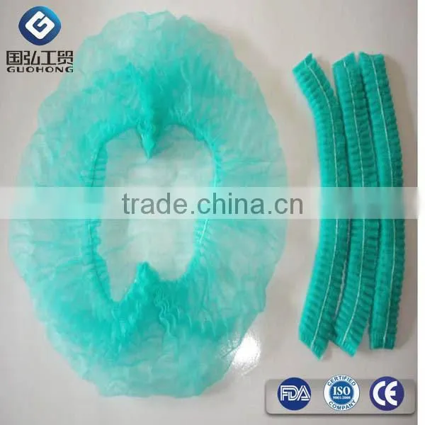Colorful 16" 18'' 19'' 20'' 21'' PP Non Woven Round Mop Mob Bouffant Disposable Cap
