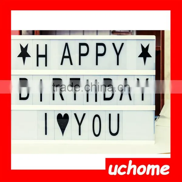 UCHOME Cinematic Light Box / Home Decoration Letter Light Box photo-5