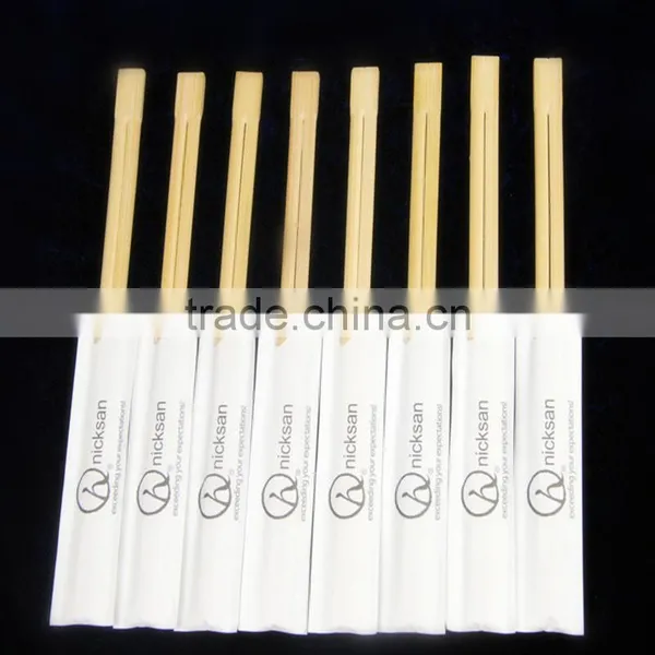 Printed Paper Packed Disposable Twin Bamboo Chopsticks