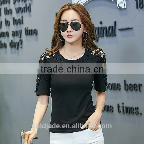 High Quality T-shirts Fashion Ladies/Tops Fashion Girls T Shirt Women 2017 Summer photo-3