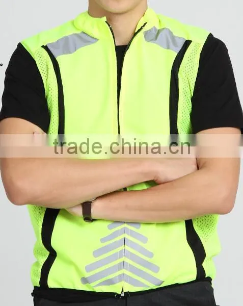 hi Visibility Sport Reflective Vest Soft Fabric for Ridding photo-4