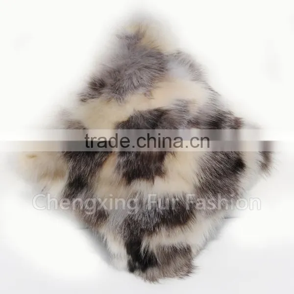 CX-D-33G Real Fox Fur Christmas Decoration Pillows Cushion Cover Pillow Case photo-2