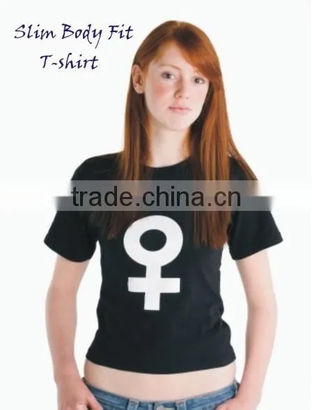 PLAIN WOMEN FITTED BLACK T-SHIRT 100% COTTON photo-2