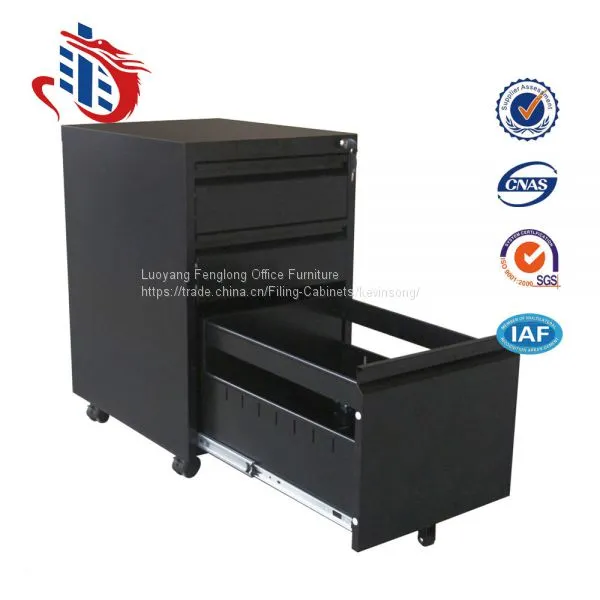 Multi-functional Movable Mobile Pedestal 3 Drawer Metal File Cabinets photo-4