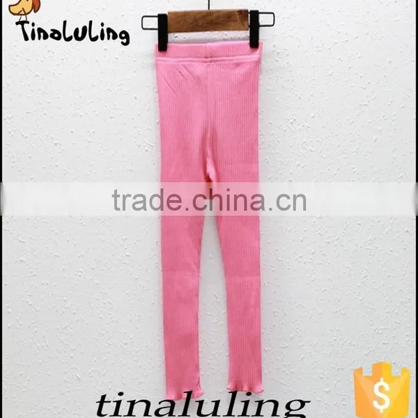 Plain Girls Tights Wholesale Ruffle Pants for 2-7 Years photo-3