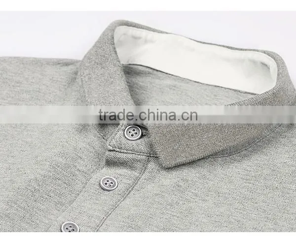 Custom Breathable 100% Cotton Contrast Tipping Button Placket Unbranded Polo Shirt photo-4