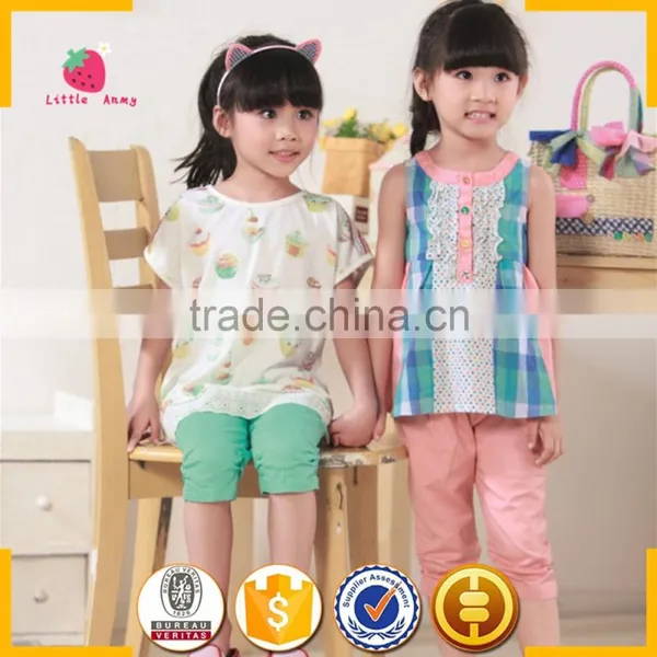 Wholesale Guangzhou Baby Girl Children 100% Cotton Fabric Kids Clothes photo-3