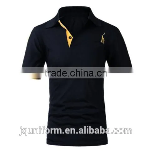 2016 New Mens Slim Fit Stylish POLO Shirt Short Sleeve Casual T-shirts photo-3