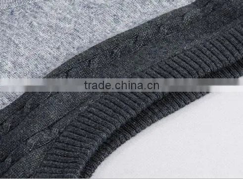 Man Cheap Sleeveless Button Polyester Knitted Sweater Vest With Lowest Price photo-4