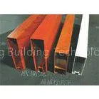 Suspended Square Tube Linear Metal Ceiling For Decoration , Fireproof Aluminum Strip Ceiling
