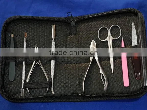 Popular 8pcs Nail Care Set Nail Clipper Manicure Pedicure Set