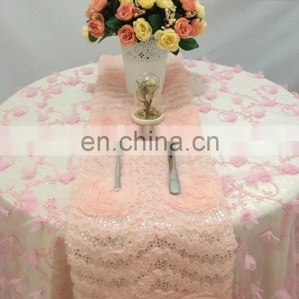 New High-end Product Lace With Sequin Fancy Beautiful Table Runners photo-3
