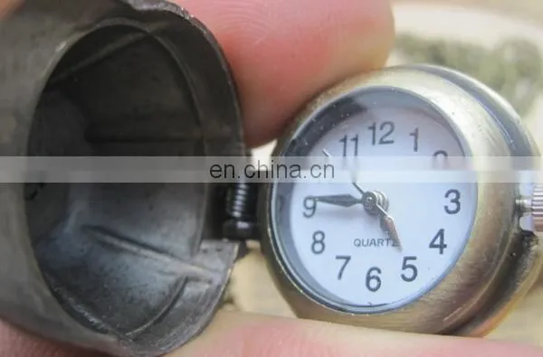 Hot Sale Stripe Hat Cap Design Pocket & Watches Bronze Antique Pocket Watch Vintage Retro Quartz Watch for Women Men Kids photo-5