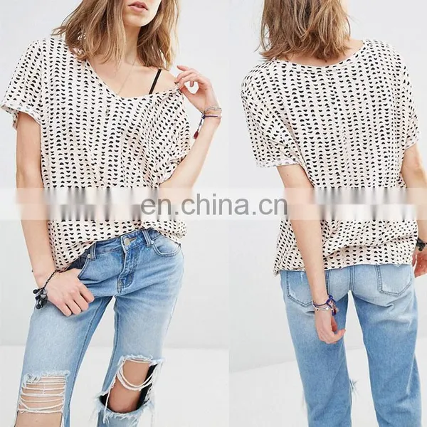 New Model 95 Cotton 5 Spandex Wholesale Custom All Over Print T-shirt