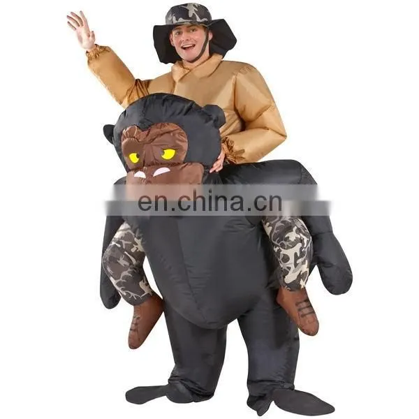 Ride On Monkey Inflatable Costume, Funny Inflatable Costumes For Adults and Kids photo-2