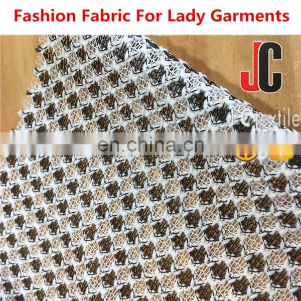 K13045 Shaoxing New Fashion Polyester Hacci Knitted Sweater Fabric Textiles photo-3