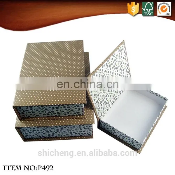 Wood Grain Completed Book Shaped Storage Box photo-3
