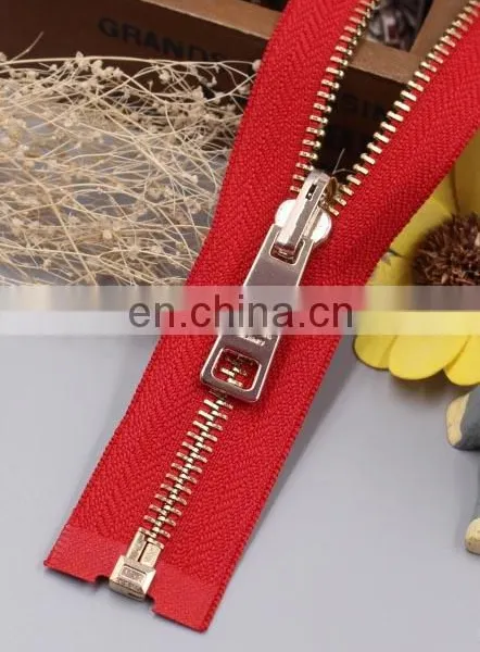 Hot Sale Teeth Open-end Colorful Metal Zippers Custom Fashion Zipper for Clothes Accessories photo-3