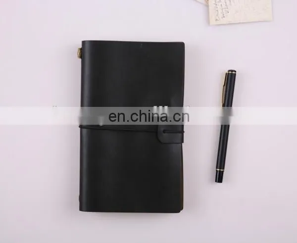 Creative A6 Leather Travel Notebook Refillable Paper Journal Notepad photo-5
